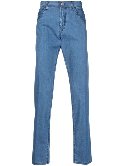 Straight-leg denim jeans - Blue