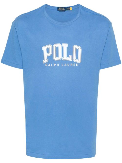 Logo-print cotton T-shirt - Blue