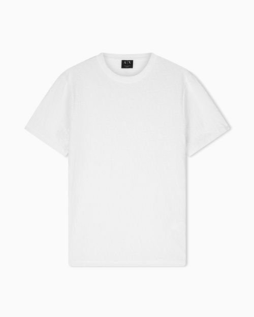 Slim Fit Mercerized Cotton Jacquard T-shirt