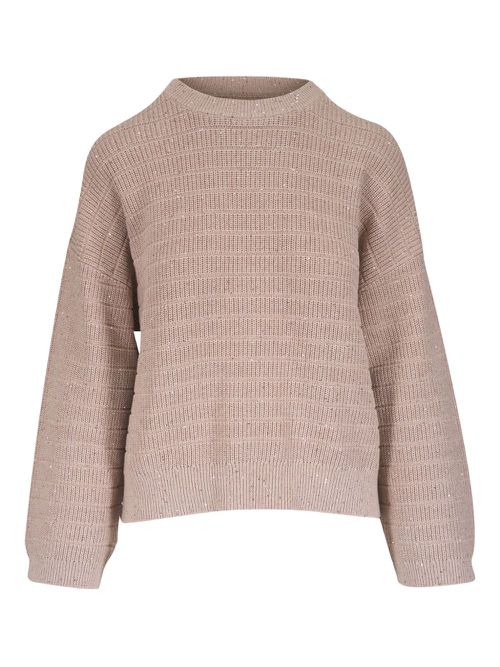 Brunello Cucinelli sequin-embellished jumper - Brown