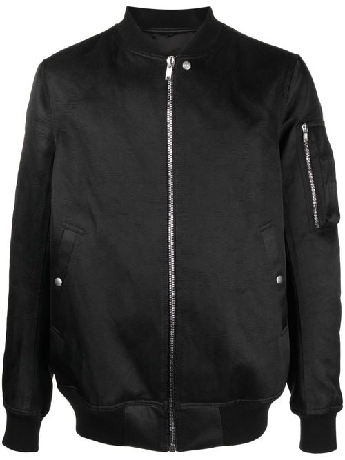 Satin bomber jacket - Black