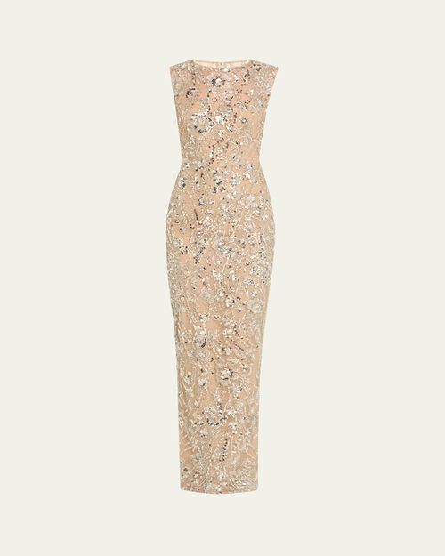Bronx and Banco | Mademoiselle Beaded Feather-Trim Mini Dress | Realry