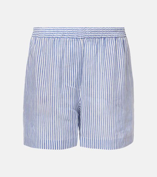 Linen and silk Bermuda short