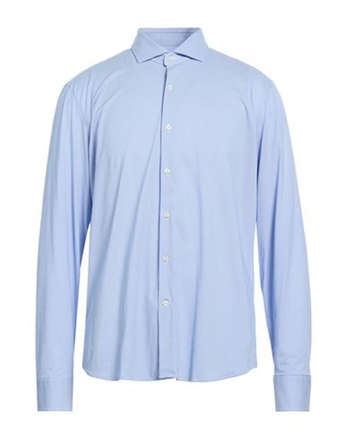 Next Man Shirt Light blue Size 15 Polyamide, Elastane