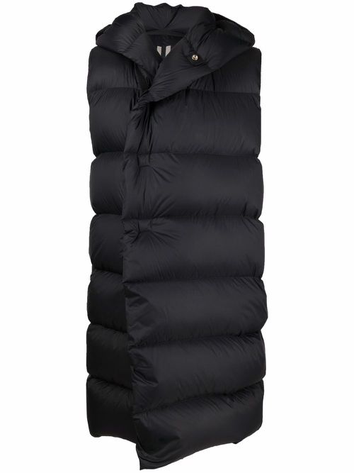 Liner sleeveless puffer jacket - Black