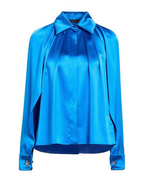 Woman Shirt Bright blue Size 6 Silk
