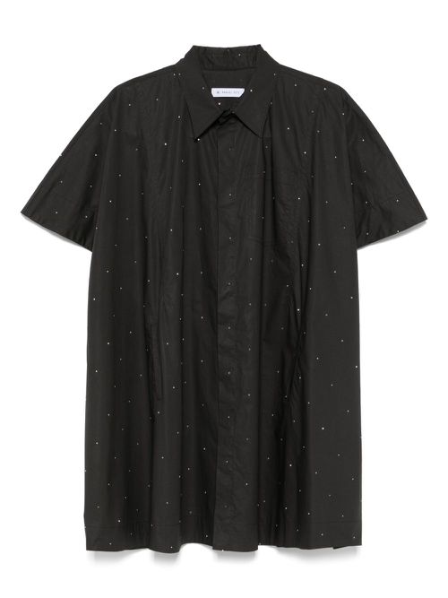 Manuel Ritz rhinestone-embellished shirt dress - Black