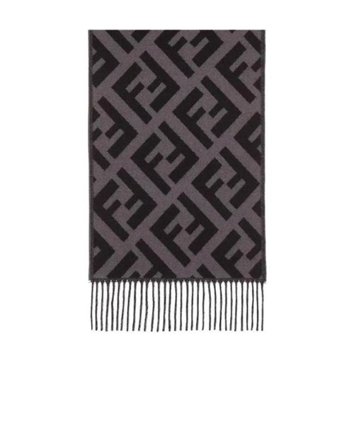 Black cashmere scarf