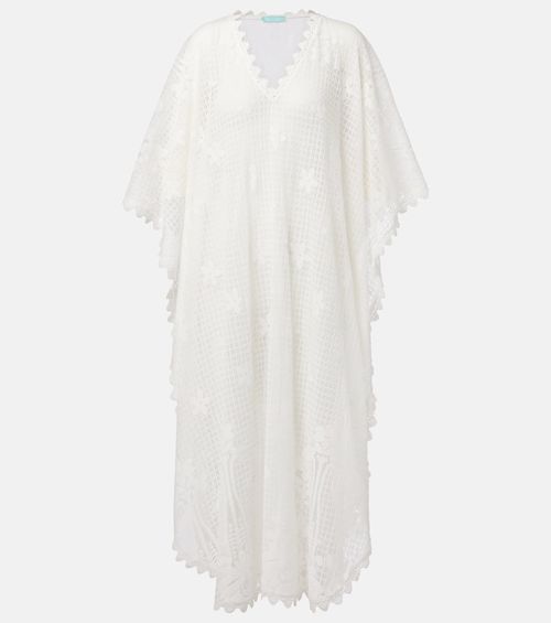 Melissa Odabash Josephine ruffled cotton-blend kaftan