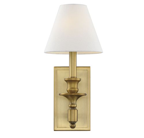 Savoy House Washburn Wall Sconce in Warm Bras