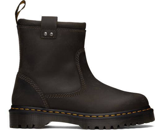 Dr. Martens Gray Anistone Lo Leather Boots