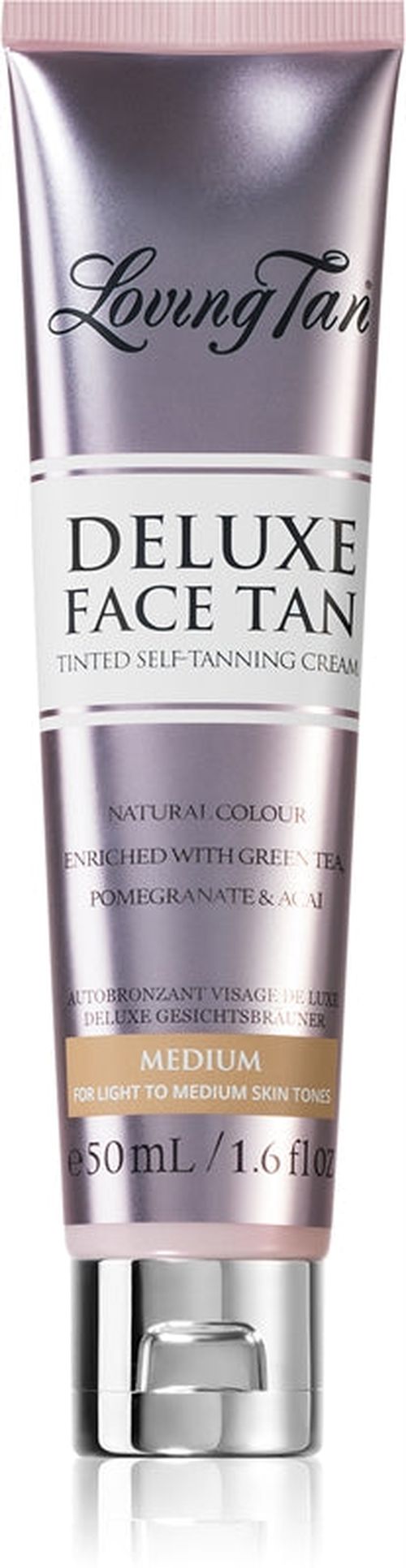 Loving Tan Deluxe Self-Tanning Face Cream Medium Color 50ml