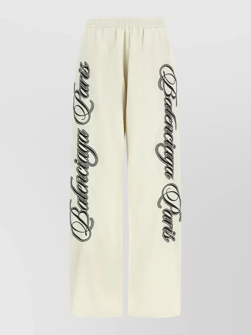 Balenciaga - cursive reversible trousers wide leg design