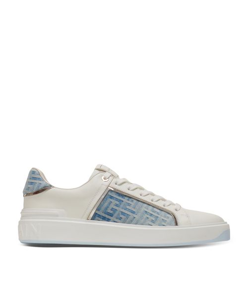 발망 남성 Leather-Denim B-Court Sneakers 000000000007738000