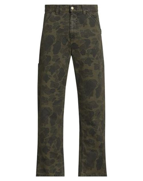 Man Pants Military green Size XS Organic cotton