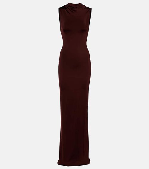 Draped jersey gown
