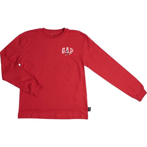 Gap Kids Unisex Disney Long Sleeve T-Shirt 775222 for Boys and Girls - Red - 14-16Y