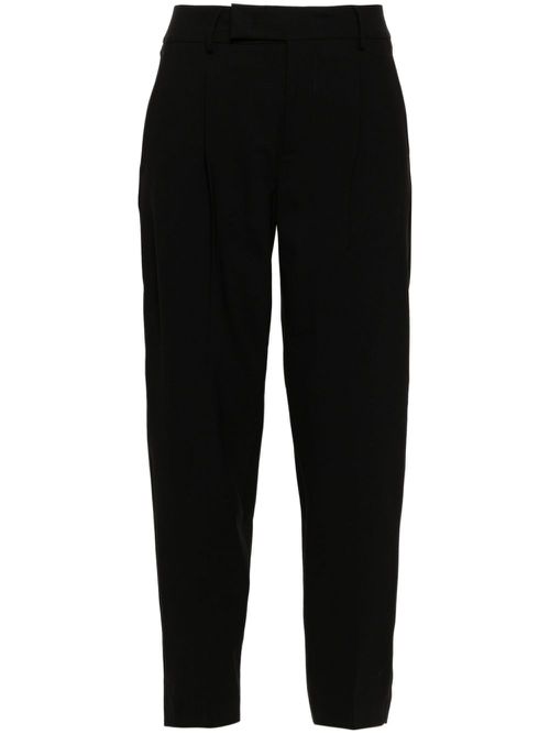 Crepe tailored trousers - Black