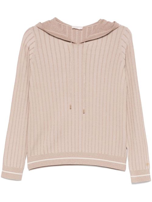 Striped hoodie - Neutrals