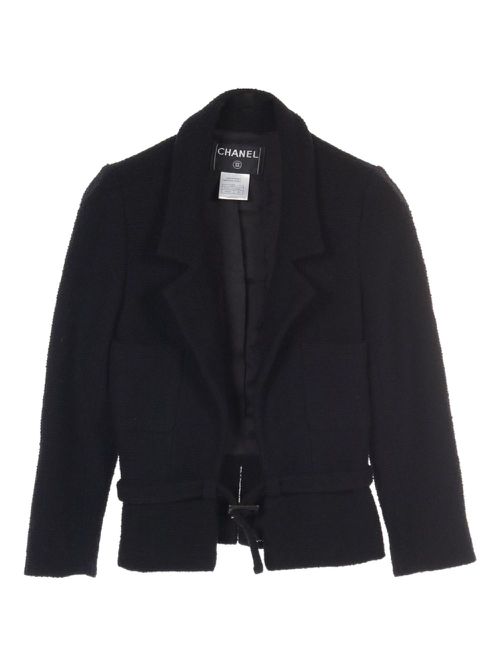 1986-1988 belted jacket - Black