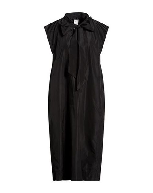 Woman Midi dress Black Size M Polyester, Silk