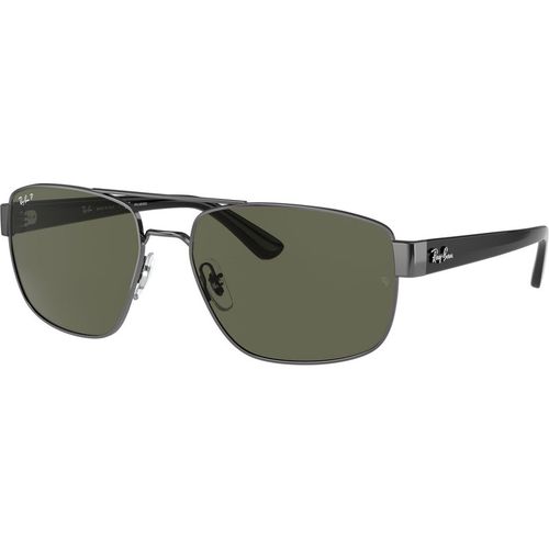 Ray - Ban Man Ray - Ban RB3663 004/58 Sunglasses Metal Grey G15 Geometric Polarized