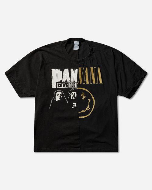 Fake Shoulder Seam T-Shirt Black