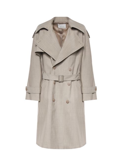 Coats Beige Mélange Virgin Wool - Women