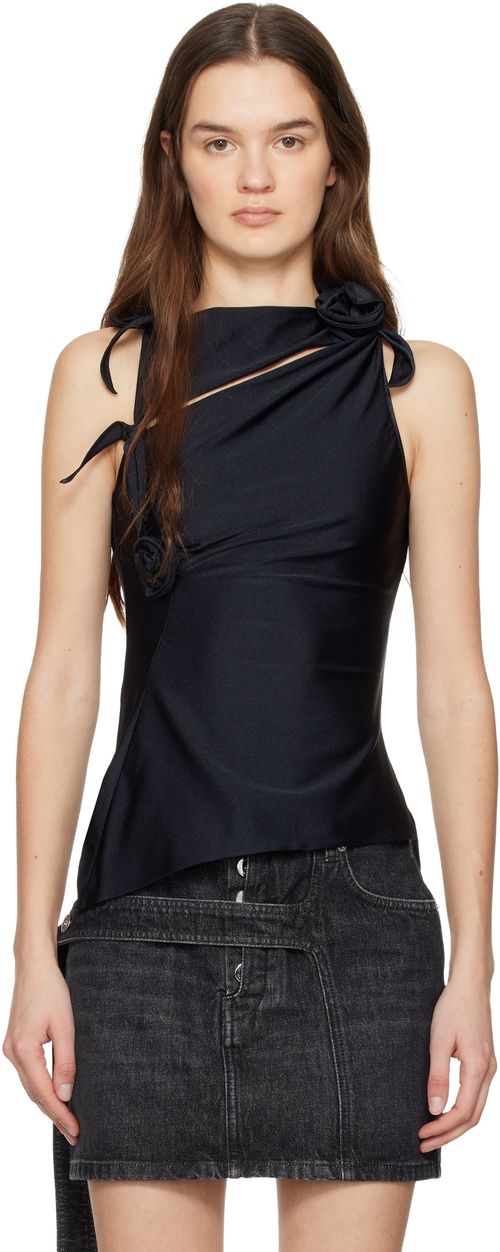 Black Flower Top