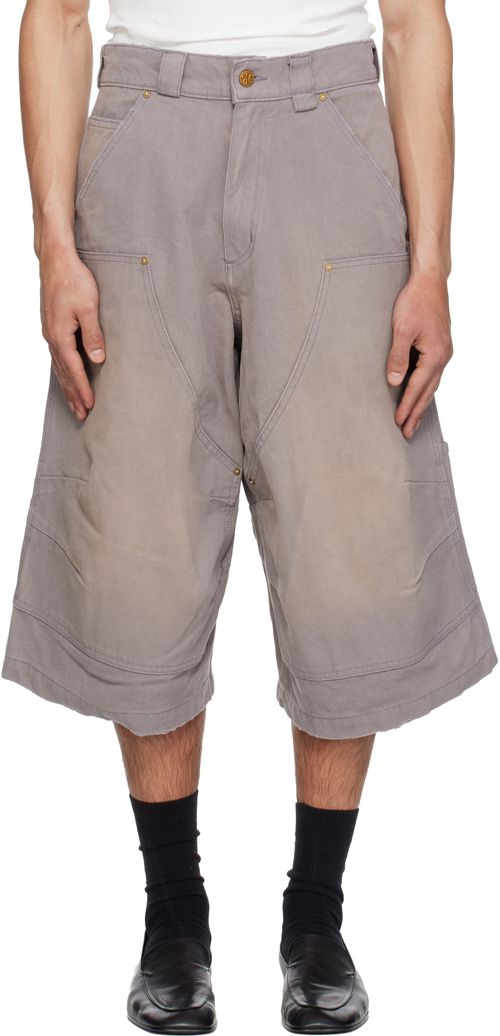 Gray Stockton Dbl Knee Shorts