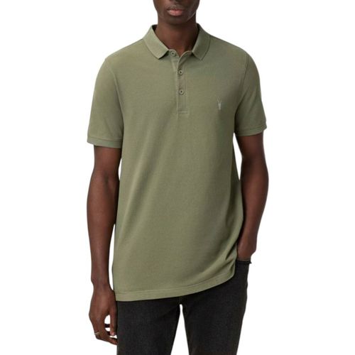 All Saints Mens T-Shirts Milano basic Print Casual Cotton Tee Summer - Green