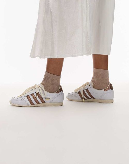 Japan trainers in white and light brown