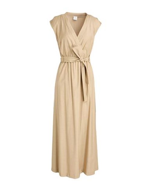 Woman Maxi dress Sand Size 2 Wool, Viscose, Elastane
