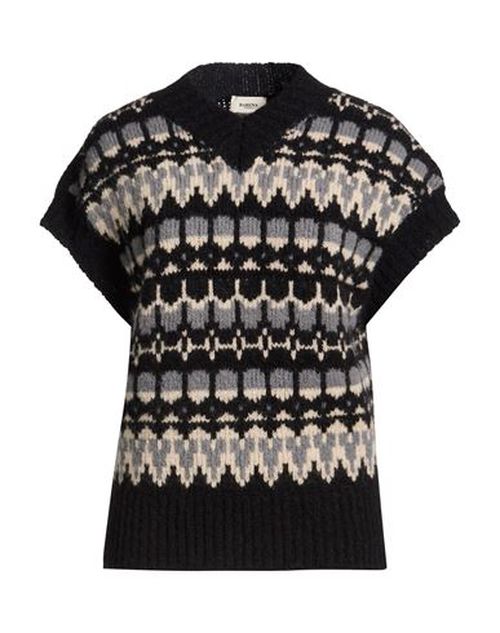 Woman Sweater Black Size M Alpaca wool, Polyamide, Wool, Elastane