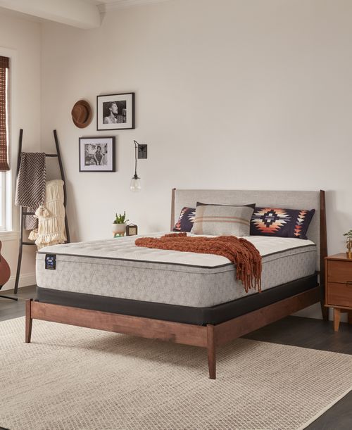 "Essentials Winter Green 12"" Soft Fx Euro Top Mattress- Twin"