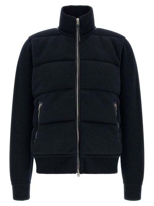 Padded Virgin Wool Jacket — Black