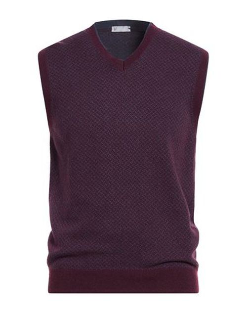 Man Sweater Burgundy Size 38 Wool, Viscose, Polyamide, Cashmere