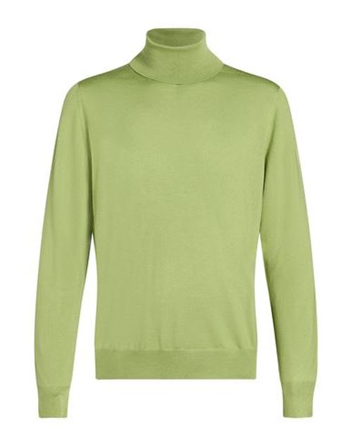 Man Turtleneck Sage green Size 44 Cashmere