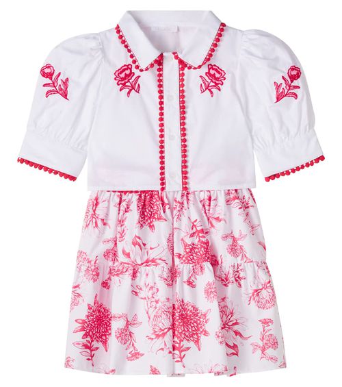 Cotton shirt and skirt set