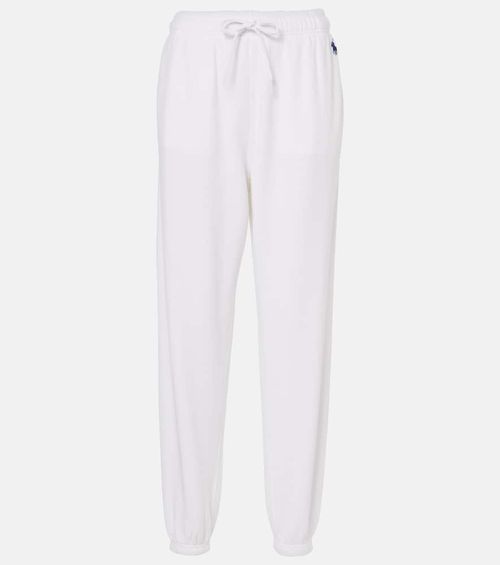 Logo cotton fleece sweatpants