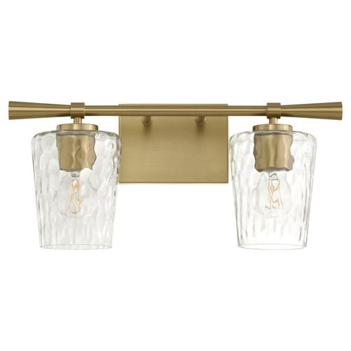 Aged Brass Bathroom Vanity Light from the Goodwin Collection