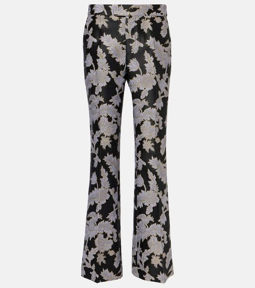 Saturday Night jacquard bootcut pants