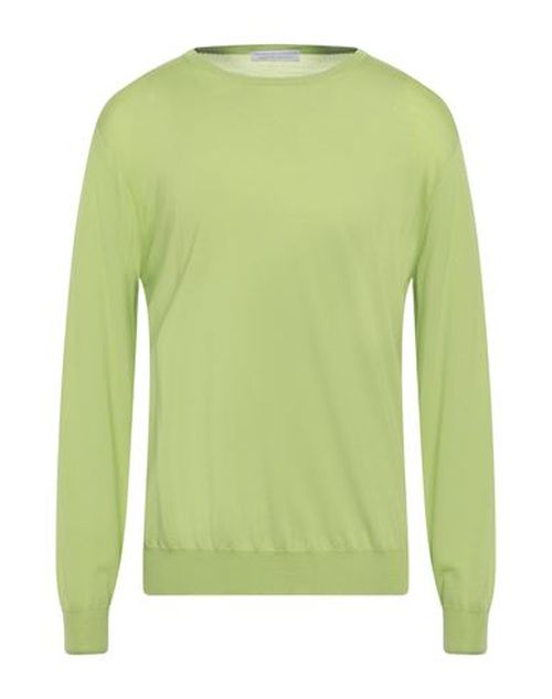 Man Sweater Lime green Size 38 Merino Wool, Silk, Cashmere