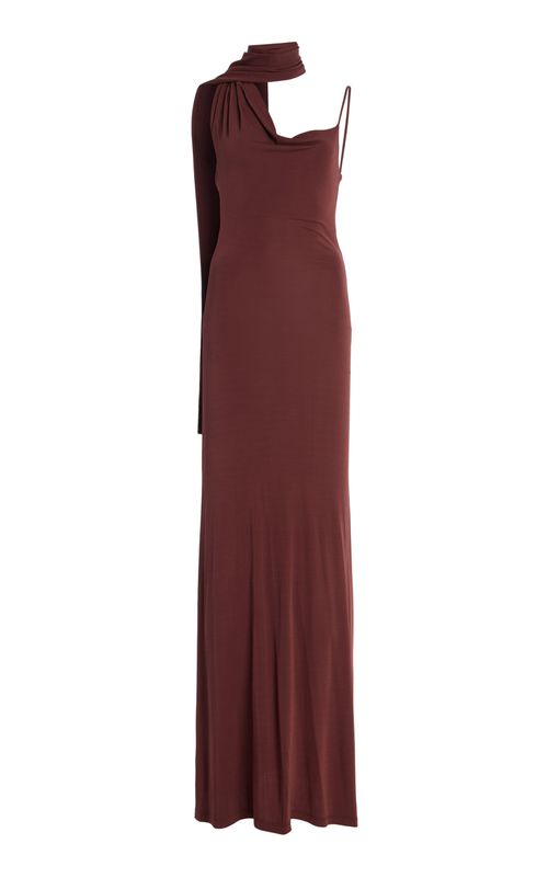 gabriella cowl maxi dress - fuchsia Gabriella Cowl Maxi Dress - NAVY
