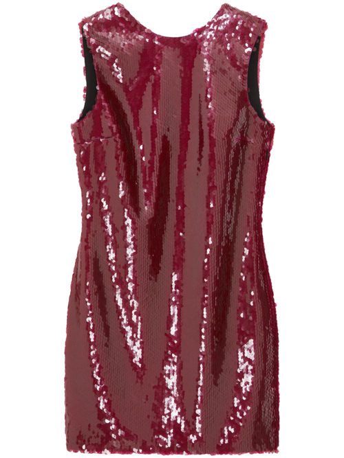 Ray sequinned mini dress - Red