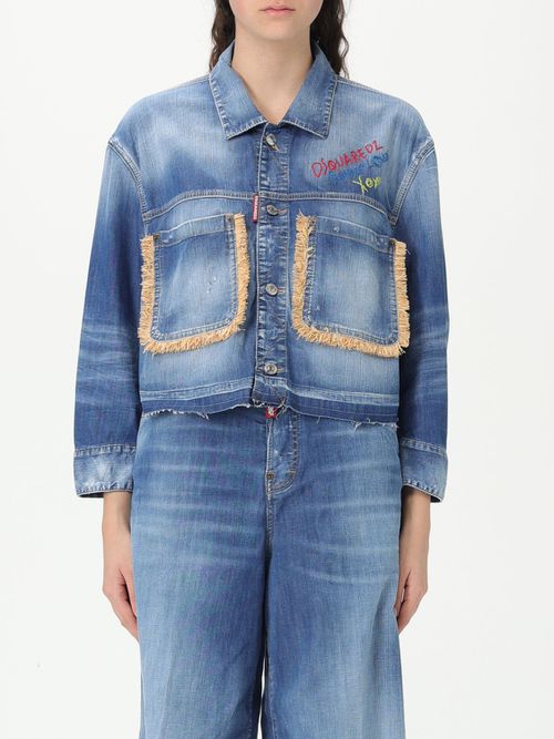 Jacket DSQUARED2 Woman color Denim