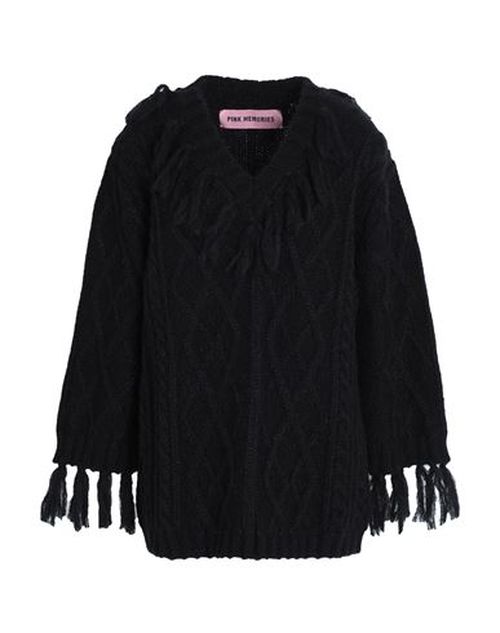 Pink Memories Woman Sweater Black Size 2 Acrylic, Mohair wool, Polyamide, Wool
