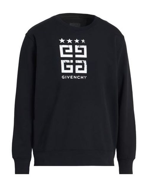 Man Sweatshirt Black Size M Cotton