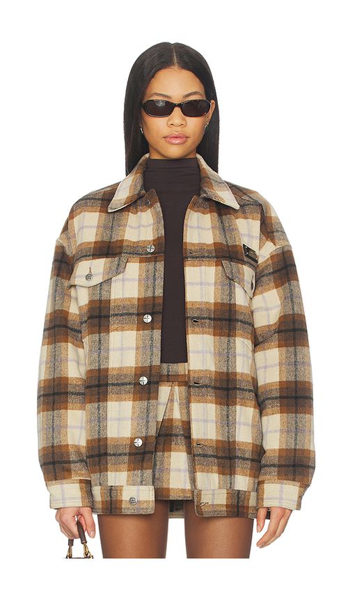 Ksubi Ksuper Trucker Jacket in Brown. M/L. Also in