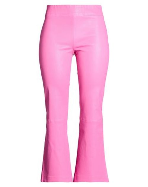 Woman Pants Pink Size 8 Leather